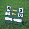 Wooden tennis scoreboard